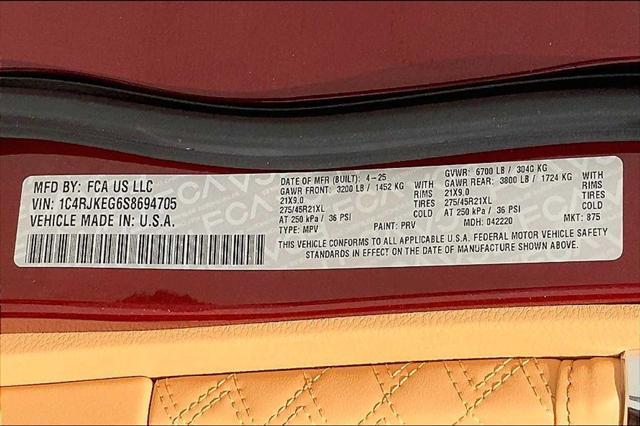 new 2025 Jeep Grand Cherokee L car, priced at $65,555