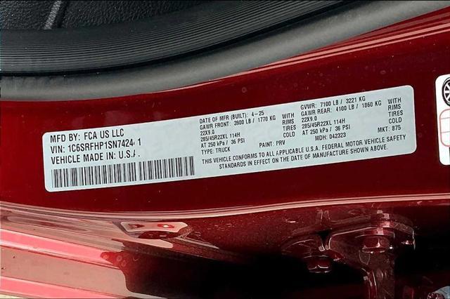 new 2025 Ram 1500 car, priced at $84,040