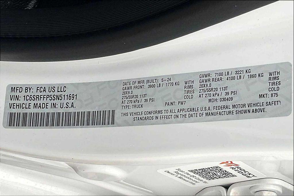 new 2025 Ram 1500 car, priced at $75,999