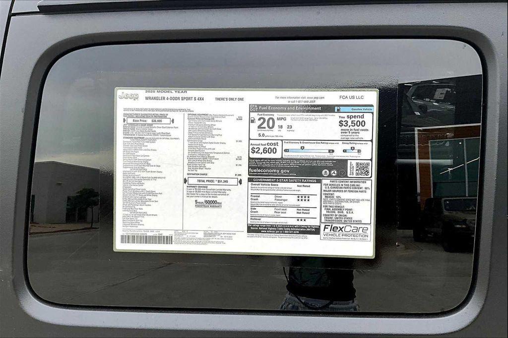 new 2025 Jeep Wrangler car, priced at $45,445