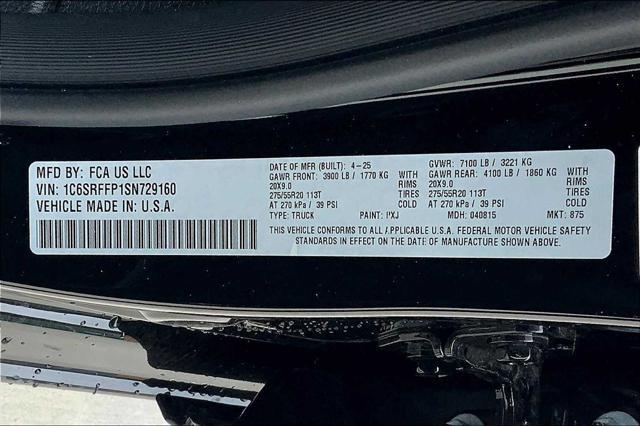 new 2025 Ram 1500 car, priced at $56,035