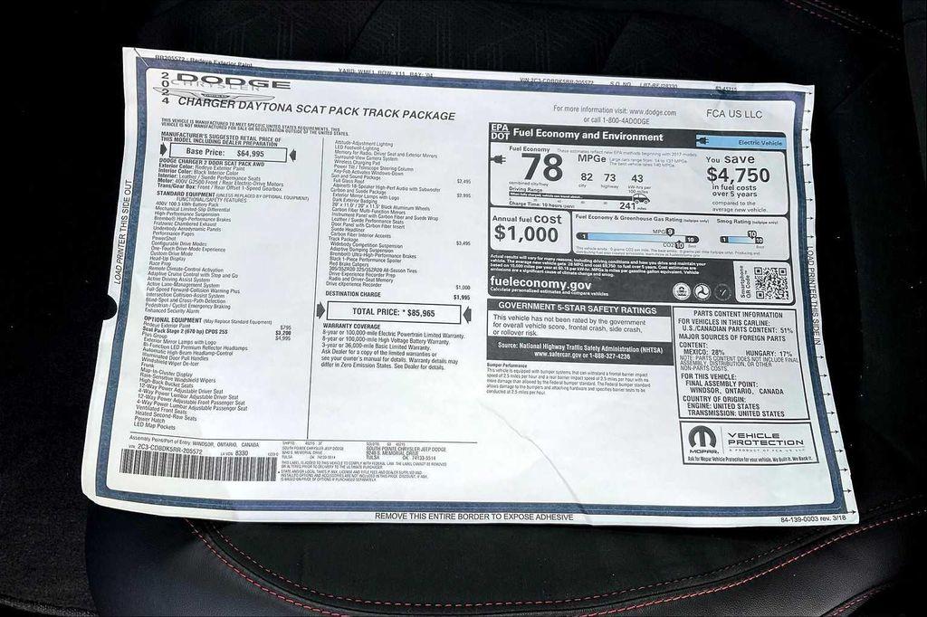new 2024 Dodge Charger car, priced at $75,965