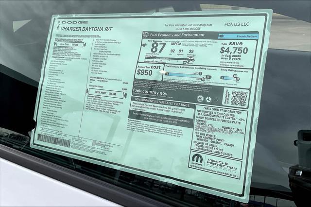 new 2025 Dodge Charger Daytona car, priced at $56,999