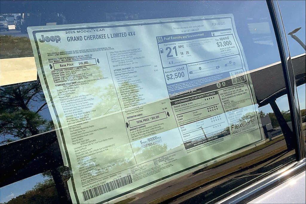 new 2025 Jeep Grand Cherokee L car, priced at $50,035