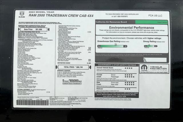 new 2024 Ram 2500 car, priced at $57,305