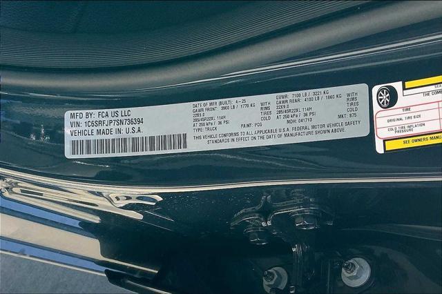 new 2025 Ram 1500 car, priced at $70,950