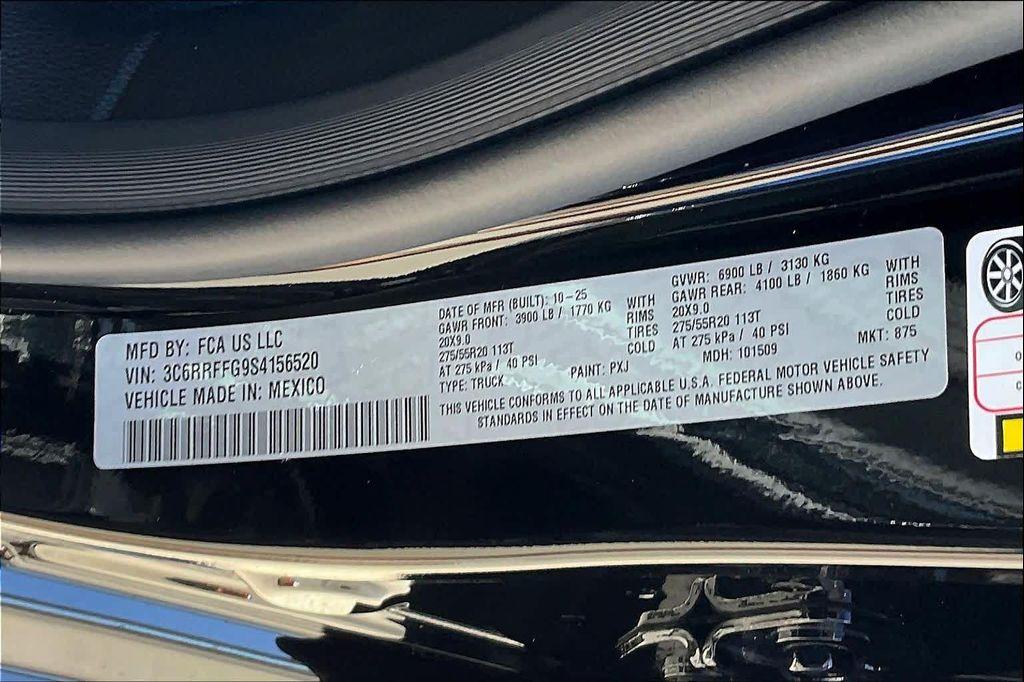 new 2025 Ram 1500 car, priced at $54,165