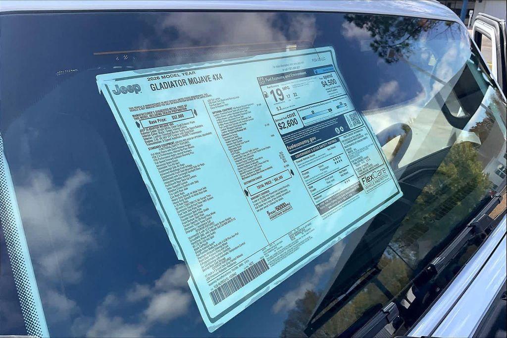 new 2026 Jeep Gladiator car, priced at $57,999