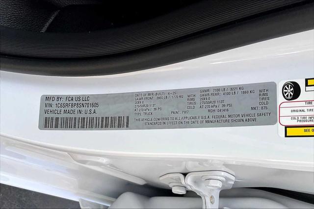 new 2025 Ram 1500 car, priced at $54,590