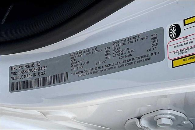 new 2025 Ram 1500 car, priced at $57,785