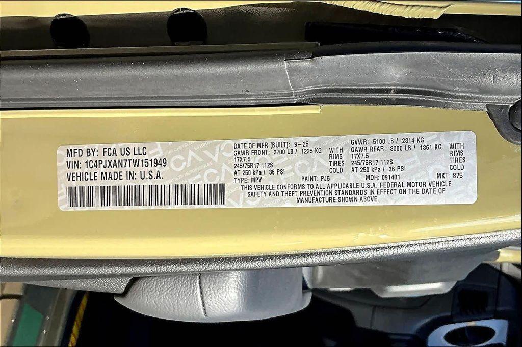 new 2026 Jeep Wrangler car, priced at $36,265