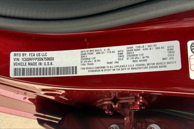 new 2025 Ram 1500 car, priced at $60,035