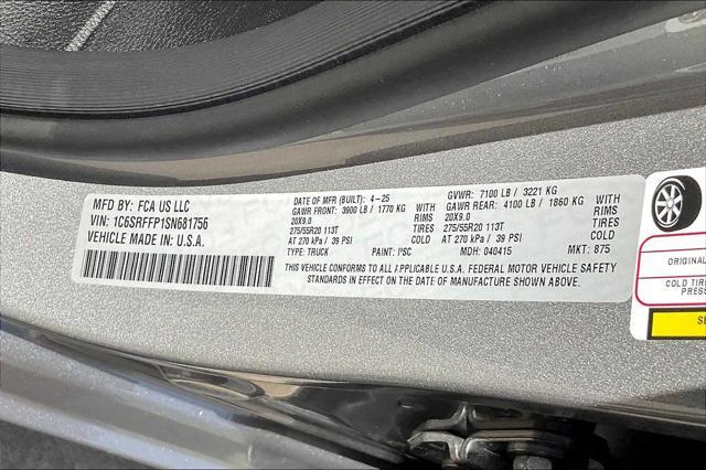 new 2025 Ram 1500 car, priced at $58,080