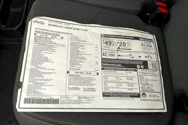 new 2025 Jeep Wrangler 4xe car, priced at $56,000