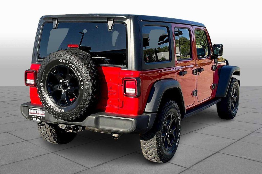 used 2021 Jeep Wrangler car, priced at $30,000