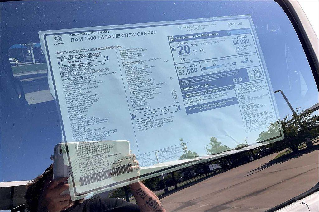 new 2026 Ram 1500 car, priced at $69,555