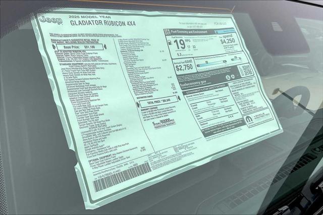 new 2025 Jeep Gladiator car, priced at $58,945