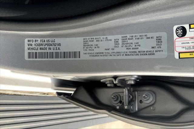 new 2025 Ram 1500 car, priced at $72,050