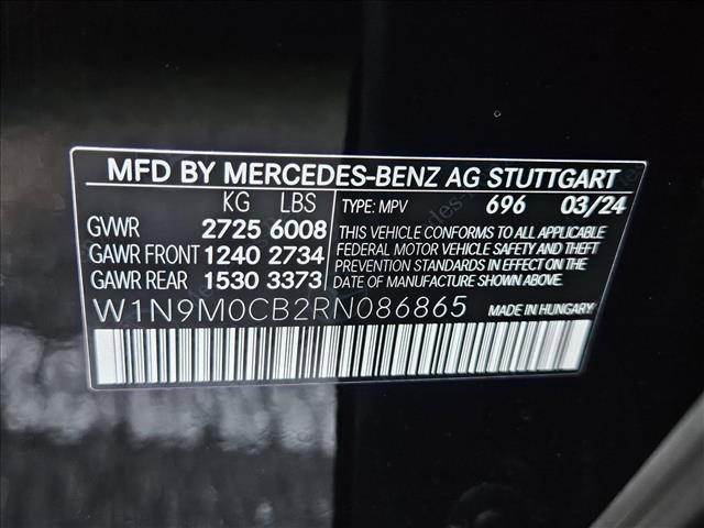 new 2024 Mercedes-Benz EQB 250 car, priced at $58,375