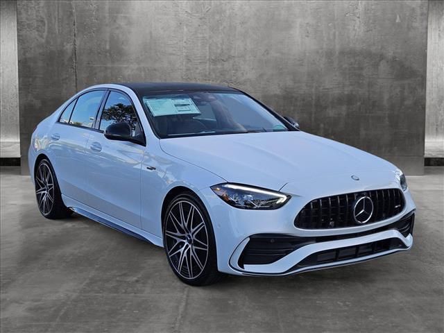 new 2024 Mercedes-Benz AMG C 43 car, priced at $74,560