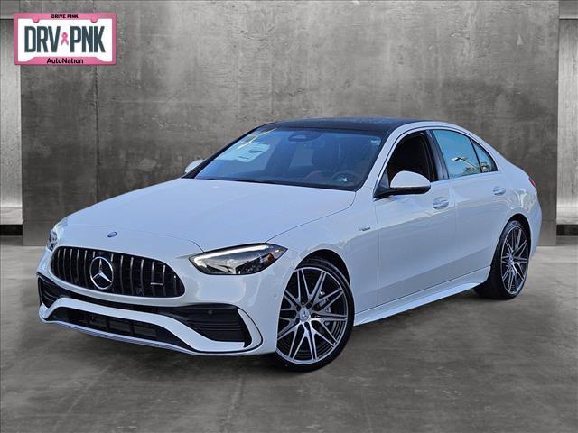 new 2024 Mercedes-Benz AMG C 43 car, priced at $73,360