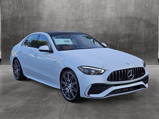 new 2024 Mercedes-Benz AMG C 43 car, priced at $73,360