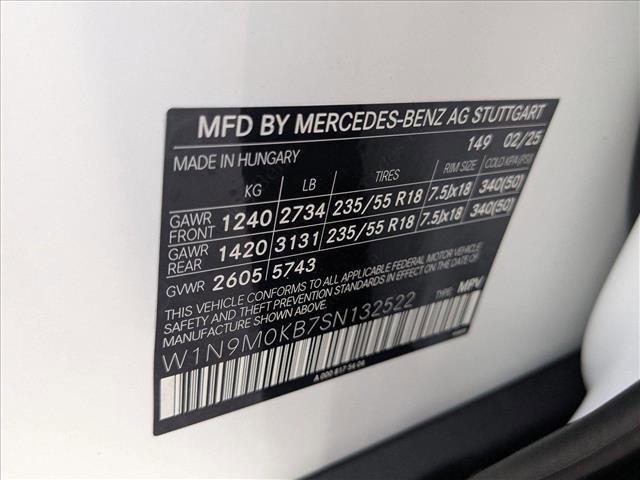 new 2025 Mercedes-Benz EQB 300 car, priced at $64,220