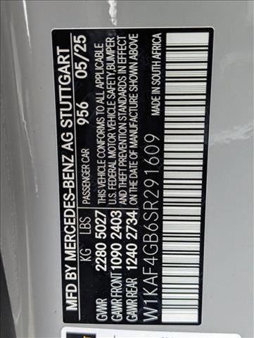 new 2025 Mercedes-Benz C-Class car, priced at $59,285