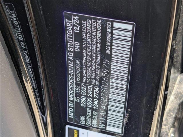 new 2025 Mercedes-Benz C-Class car, priced at $51,685