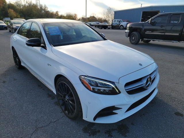 used 2021 Mercedes-Benz AMG C 43 car, priced at $36,995