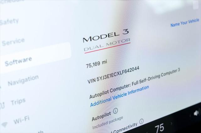 used 2020 Tesla Model 3 car, priced at $23,835