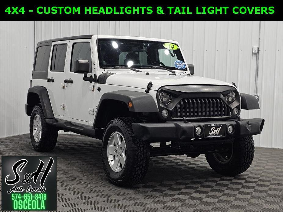 used 2014 Jeep Wrangler Unlimited car, priced at $14,755
