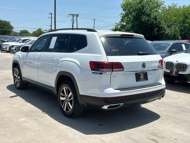 used 2021 Volkswagen Atlas car, priced at $20,999