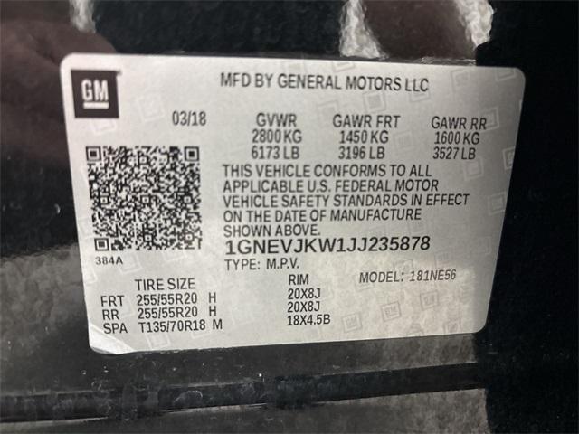 used 2018 Chevrolet Traverse car, priced at $20,700