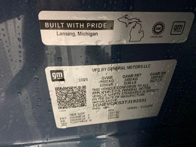 new 2026 Chevrolet Traverse car, priced at $43,337