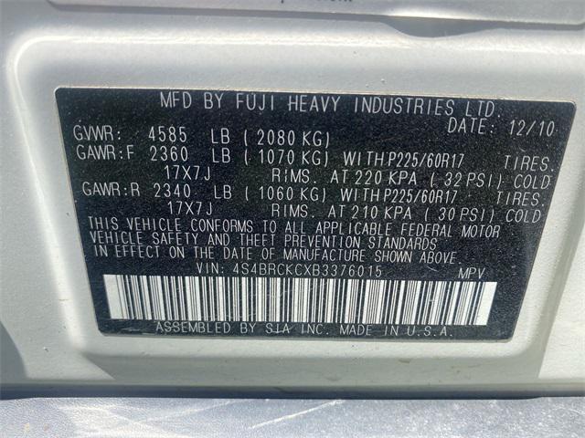 used 2011 Subaru Outback car, priced at $1,700
