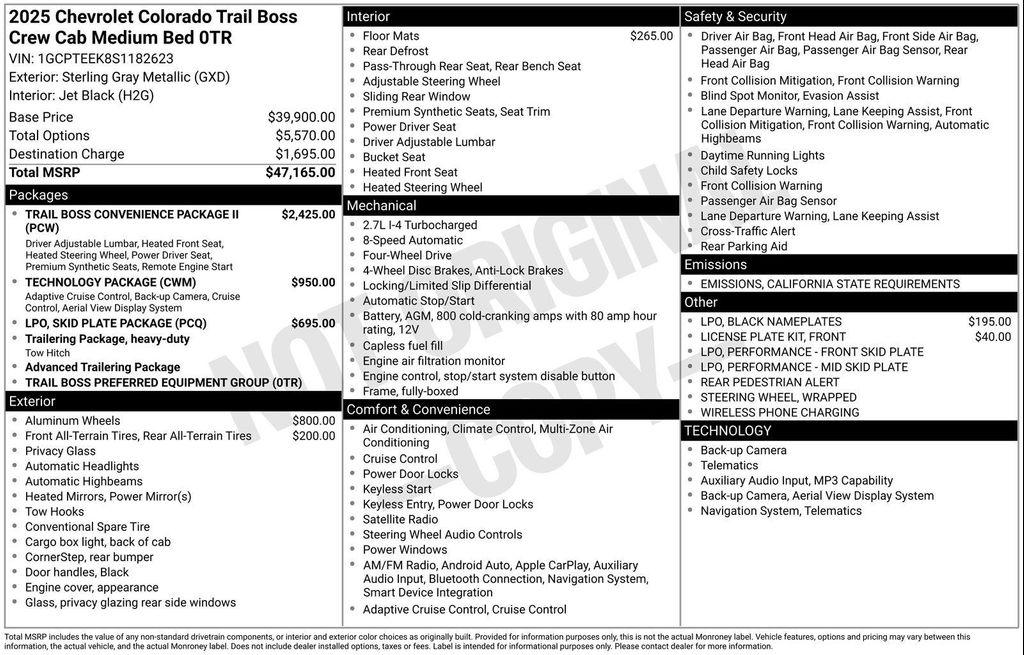 used 2025 Chevrolet Colorado car, priced at $39,899