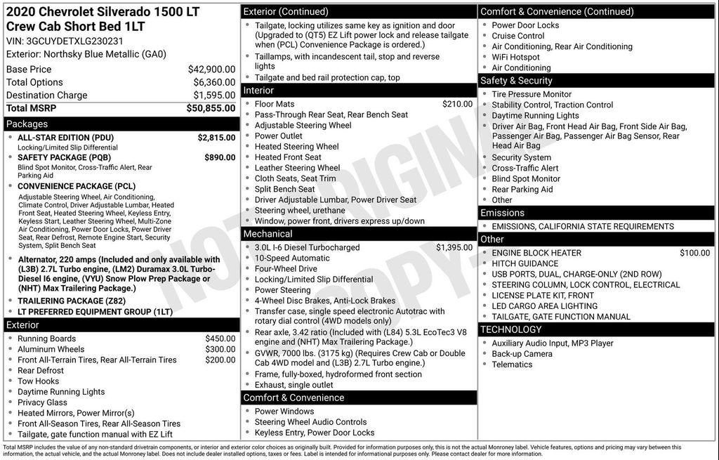 used 2020 Chevrolet Silverado 1500 car, priced at $30,999