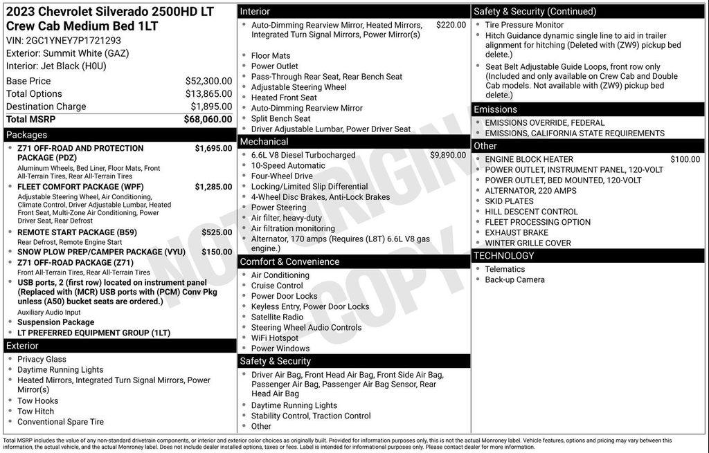 used 2023 Chevrolet Silverado 2500 car, priced at $52,988