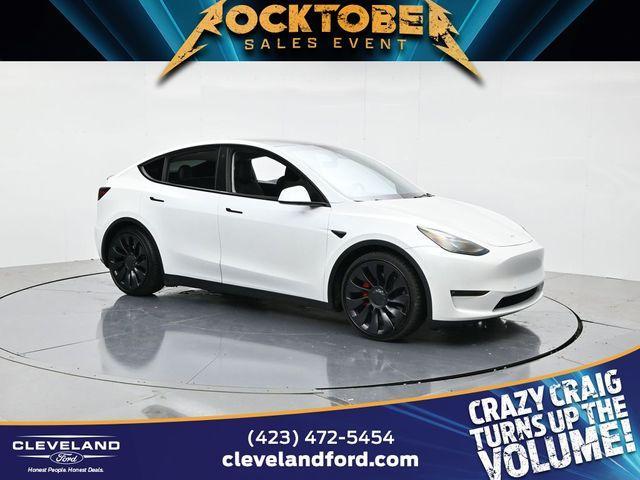 used 2022 Tesla Model Y car, priced at $27,495