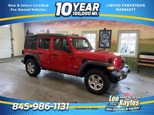 used 2021 Jeep Wrangler Unlimited car, priced at $27,391