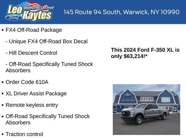 new 2024 Ford F-350 car, priced at $63,214