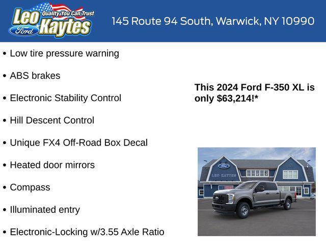 new 2024 Ford F-350 car, priced at $63,214