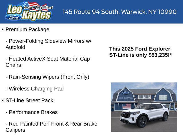 new 2025 Ford Explorer car, priced at $53,235