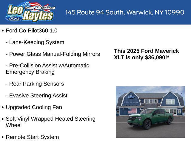 new 2025 Ford Maverick car, priced at $36,090