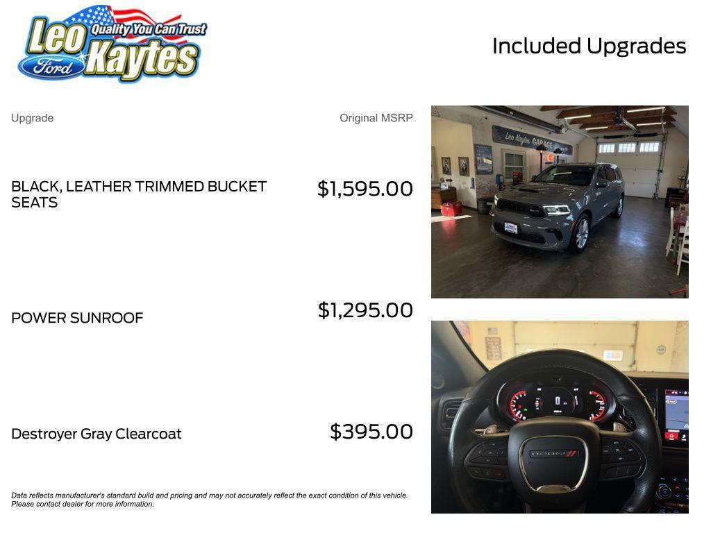 used 2022 Dodge Durango car, priced at $36,750