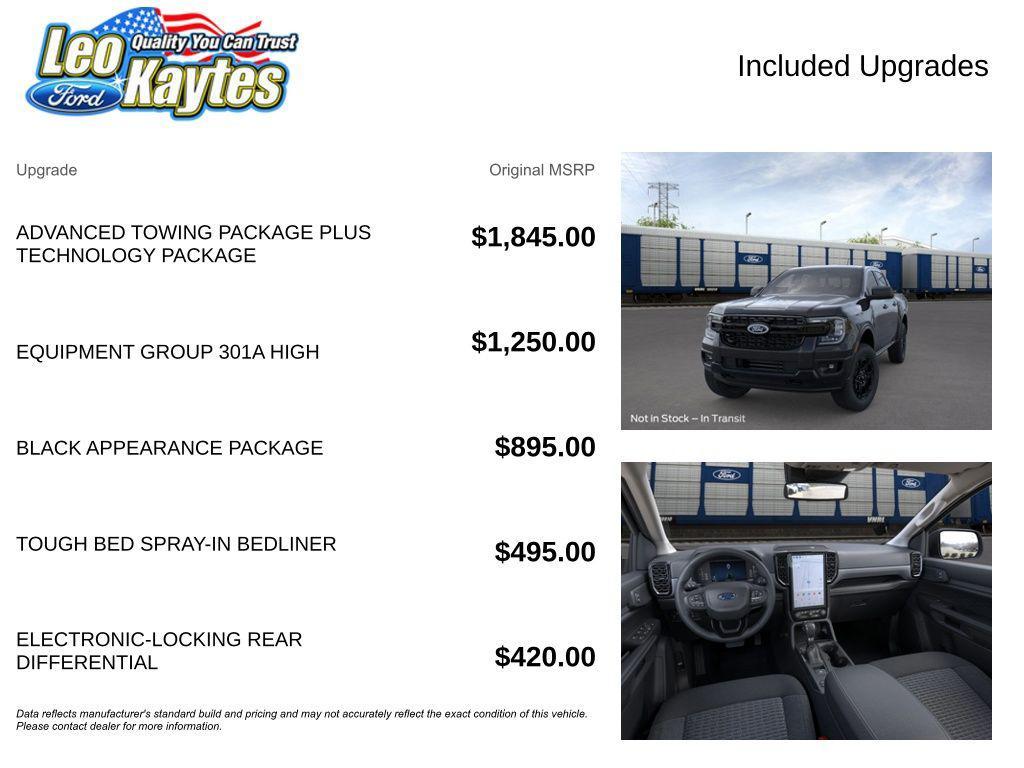 new 2025 Ford Ranger car, priced at $44,175