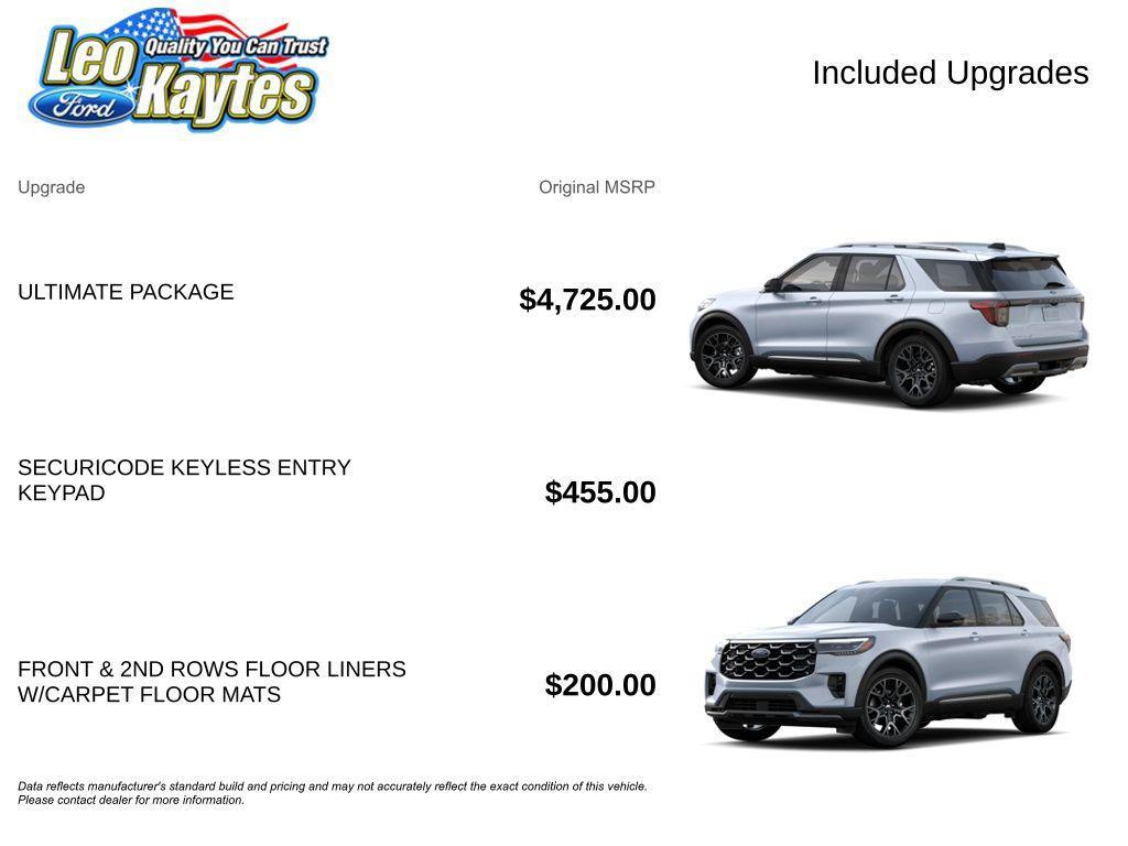 new 2025 Ford Explorer car, priced at $59,600