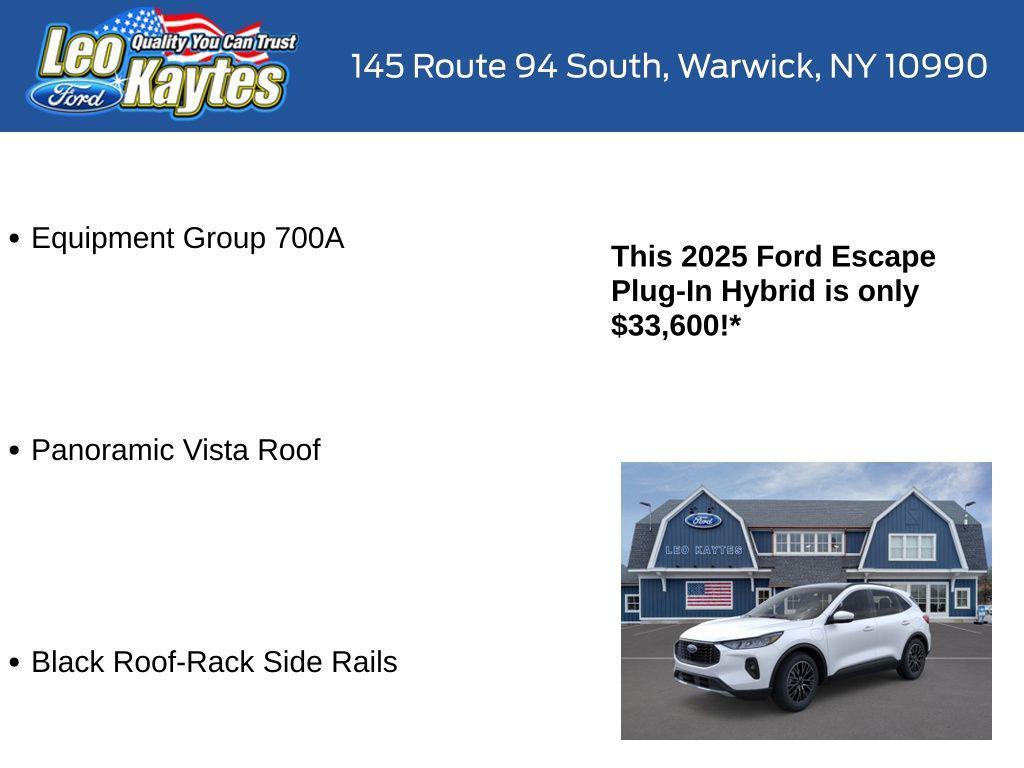 new 2025 Ford Escape PHEV car, priced at $33,600