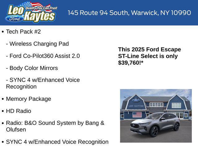 new 2025 Ford Escape car, priced at $39,760